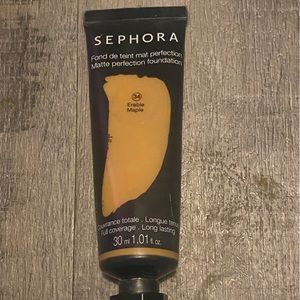 Sephora brand not perfection foundation and 34 Maple full coverage, long lasting